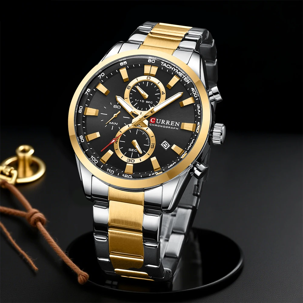 Jewelry Watch - CURREN Casual Kuvars Chrono Spor Saatler