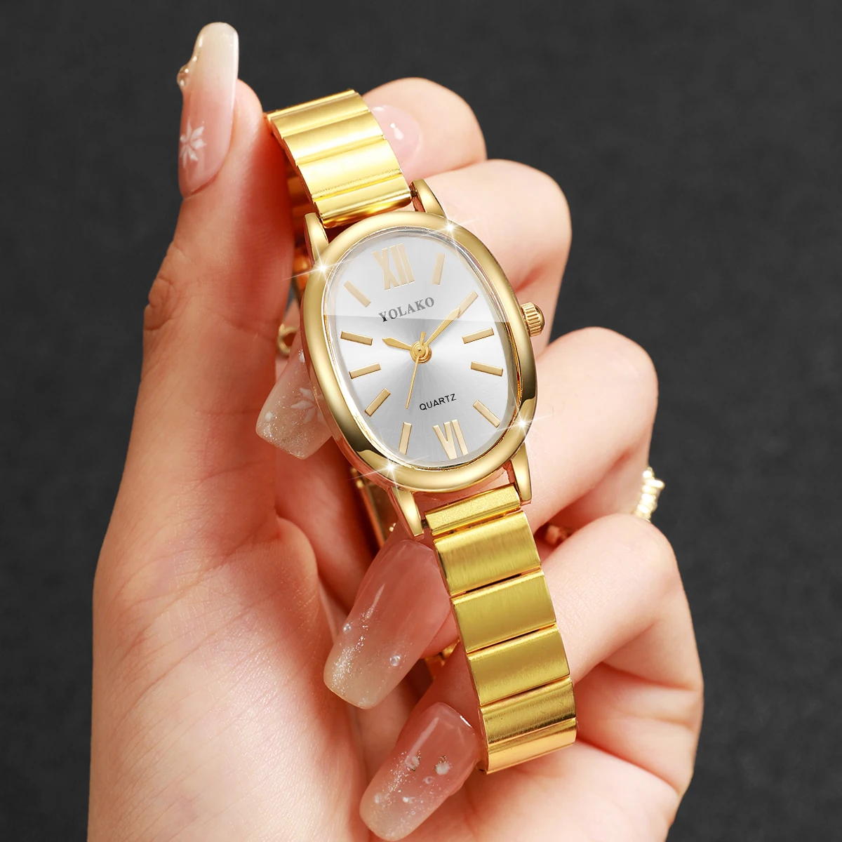 Jewelry Watches Gold - Moda Düzensiz Kadran Kadın Kuvars İzle