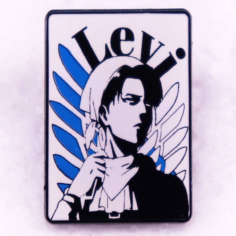 Levi Jewelry & Watches Inc - Titan Levi Ackerman emaye Pin anime