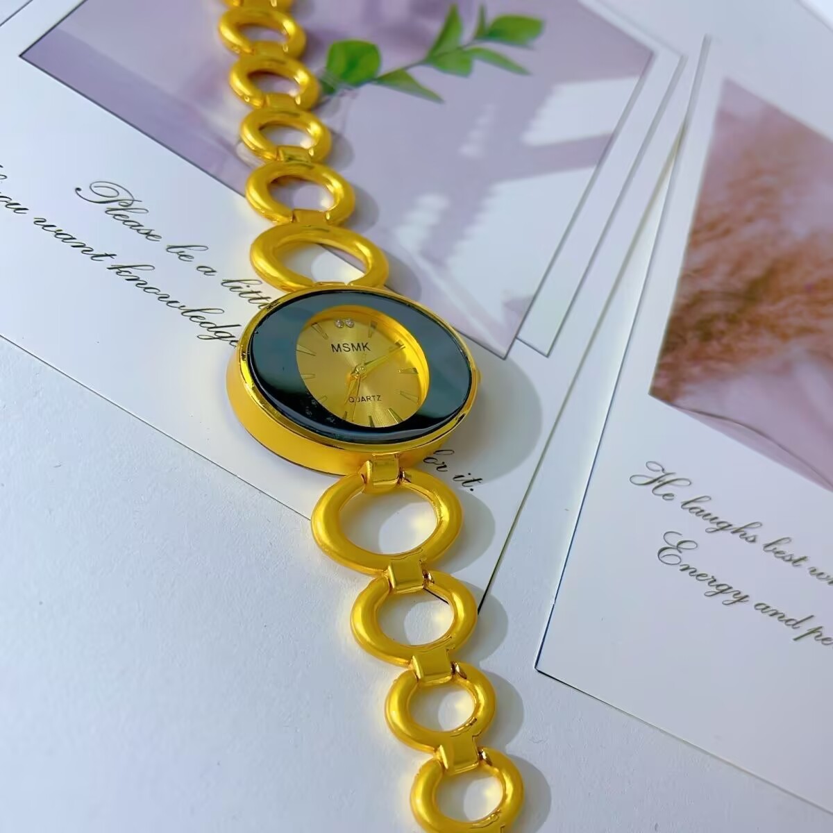 Jewelry Clasp Watches - Yeni Amerikan 24K Altın Kaplama Izle