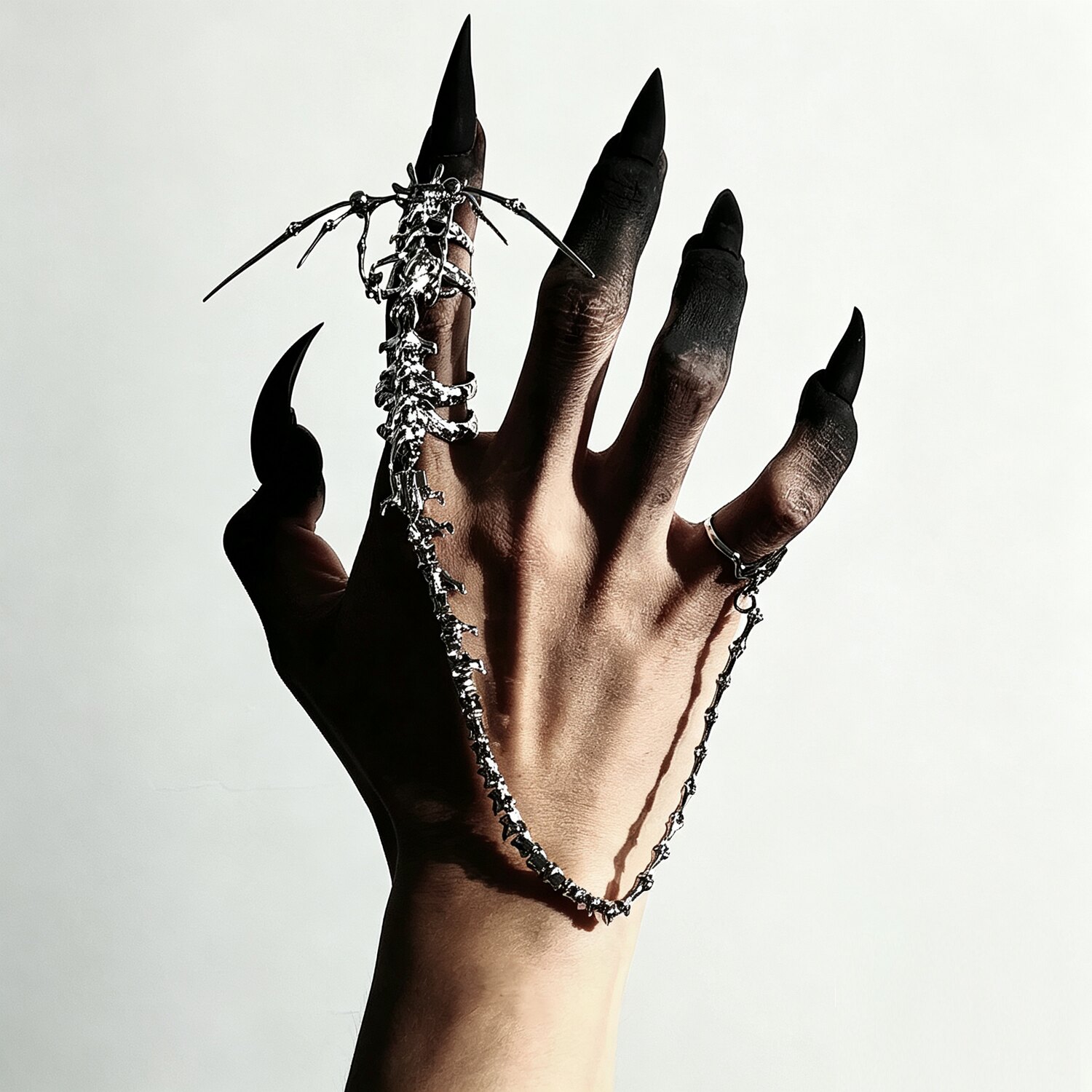 Punk Gotik Kafatası Kemik El K - Gothic Skull Ring incelemesi ve fiyatı