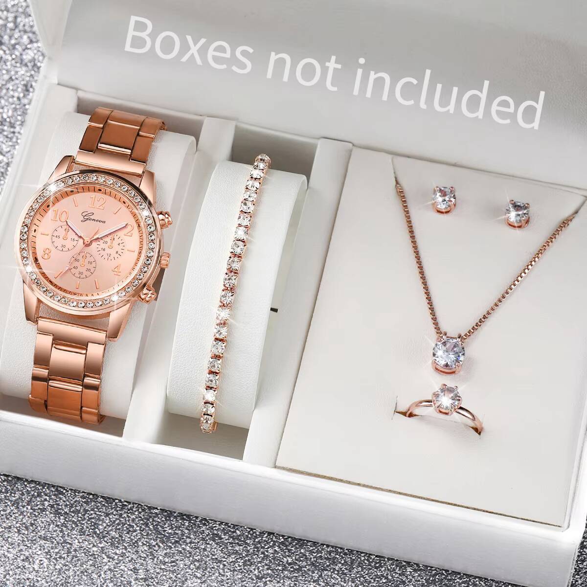 6 adet/takım moda taklidi kadı - Jewelry Clasp Watches incelemesi ve fiyatı