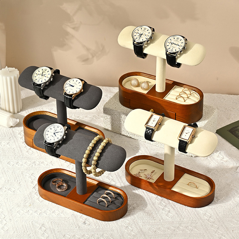 Oirlv katı ahşap saat organiza - Jewelry Stores Watches incelemesi ve fiyatı