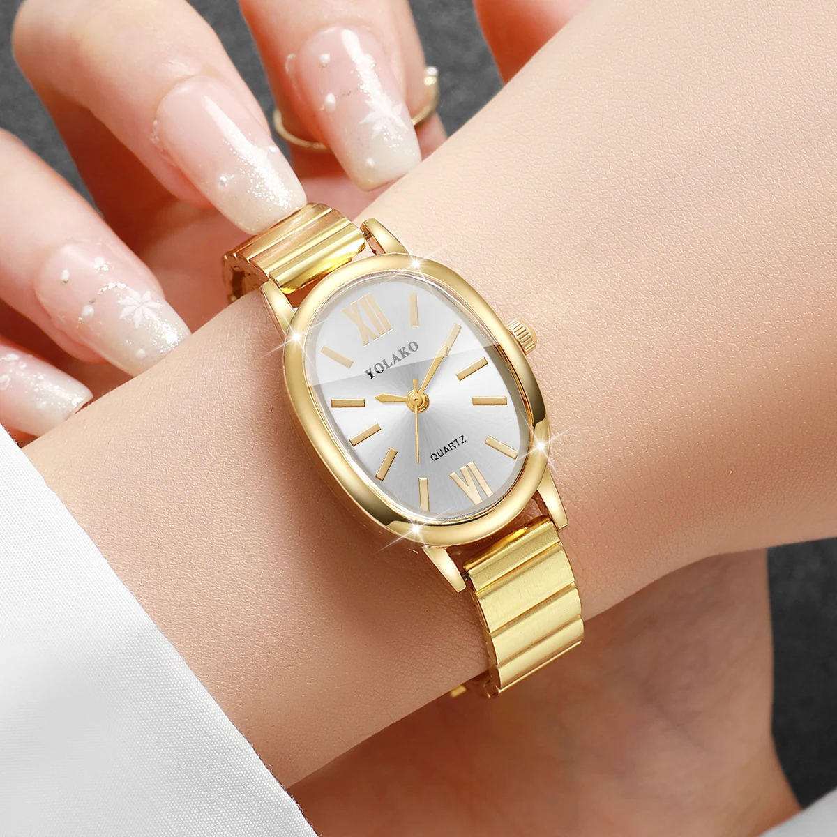 Moda Düzensiz Kadran Kadın Kuv - Jewelry Watches Gold incelemesi ve fiyatı