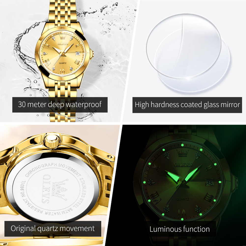 OLEVS Moda Altın İzle Kadınlar - Jewelry Watches Gold incelemesi ve fiyatı