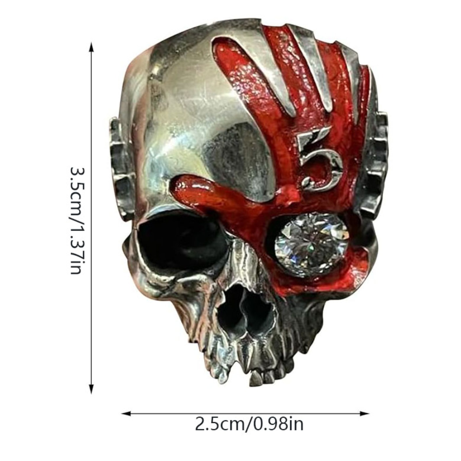 Beş Parmaklı Yumruk Kafatası Y - Gothic Skull Ring incelemesi ve fiyatı