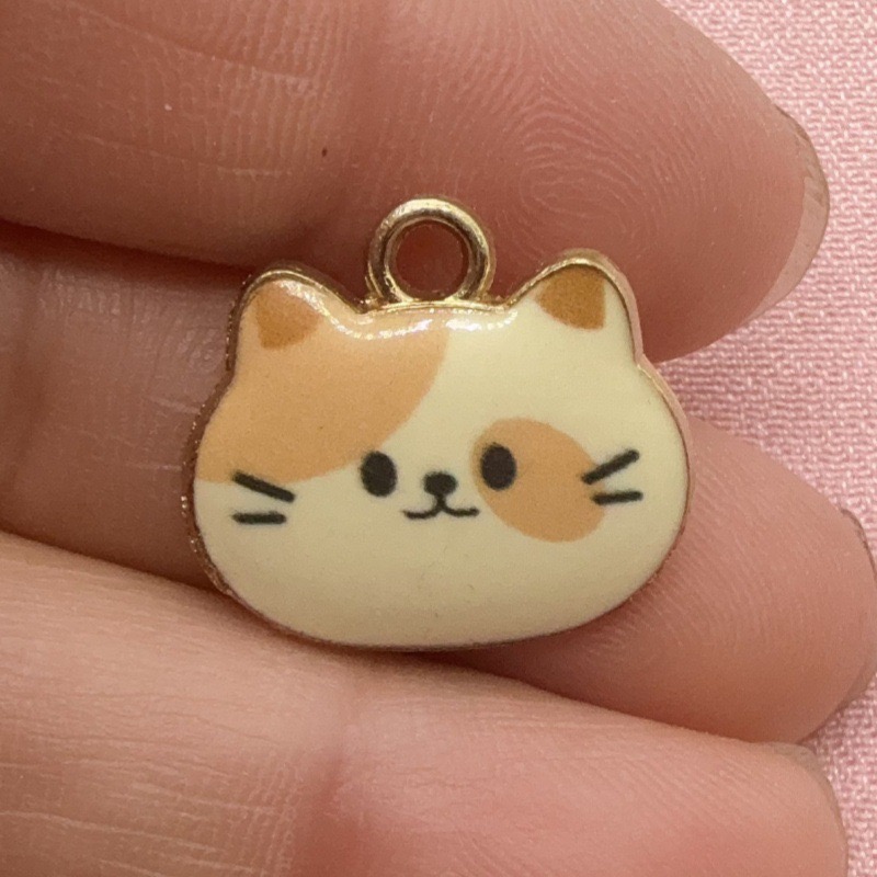 12 adet Baskılı Kedi Kafası Al - Drop Earrings incelemesi ve fiyatı