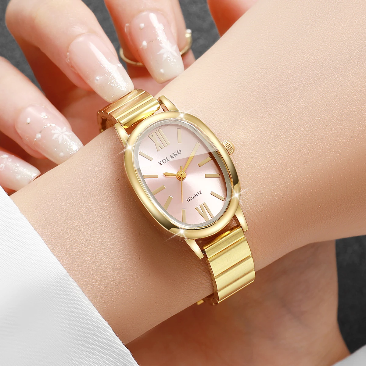 Zarif Pembe Kadran Kadın Saat  - Jewelry Watches Gold incelemesi ve fiyatı