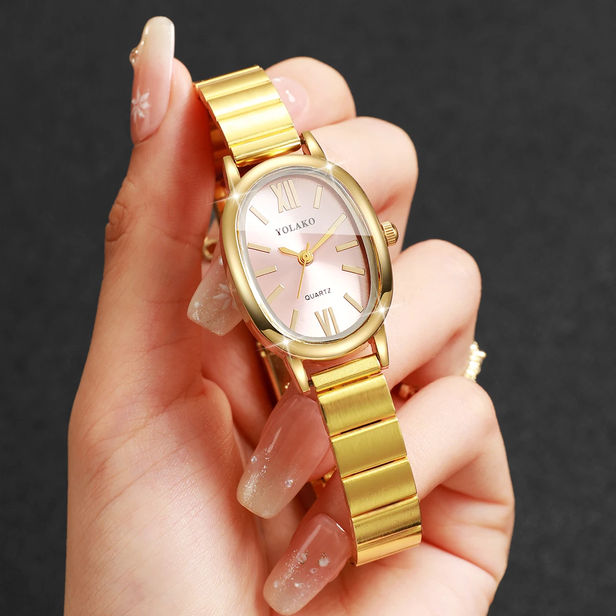 Zarif Pembe Kadran Kadın Saat  - Jewelry Watches Gold incelemesi ve fiyatı